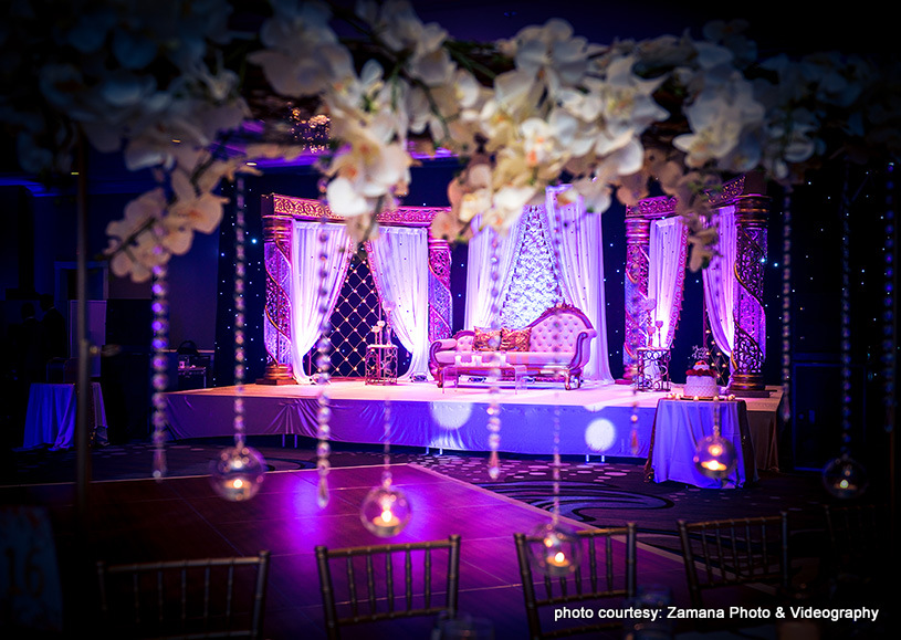 Stunning capture of Indian Reception Decoration